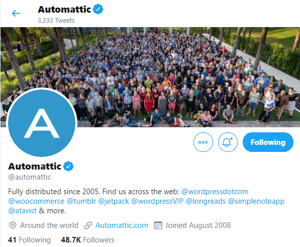Cuentas de Twitter para WordPress WooCommerce