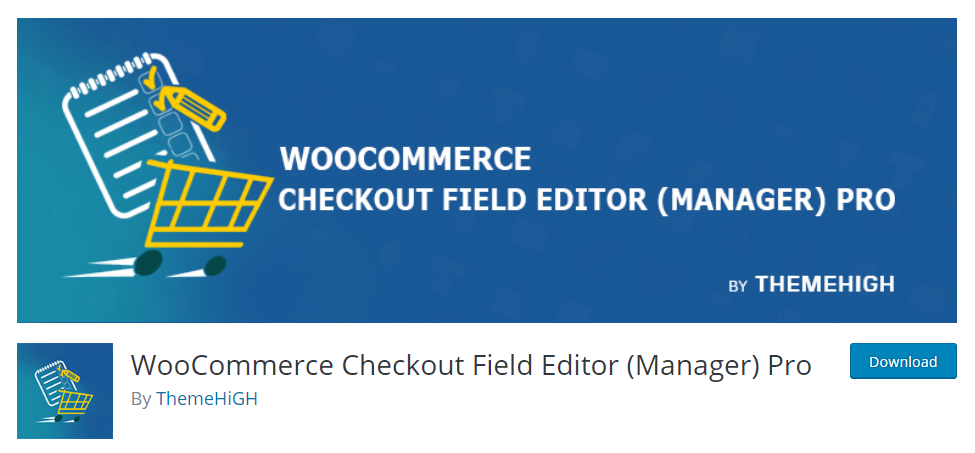 gambar editor bidang checkout ThemeHigh WooCommerce