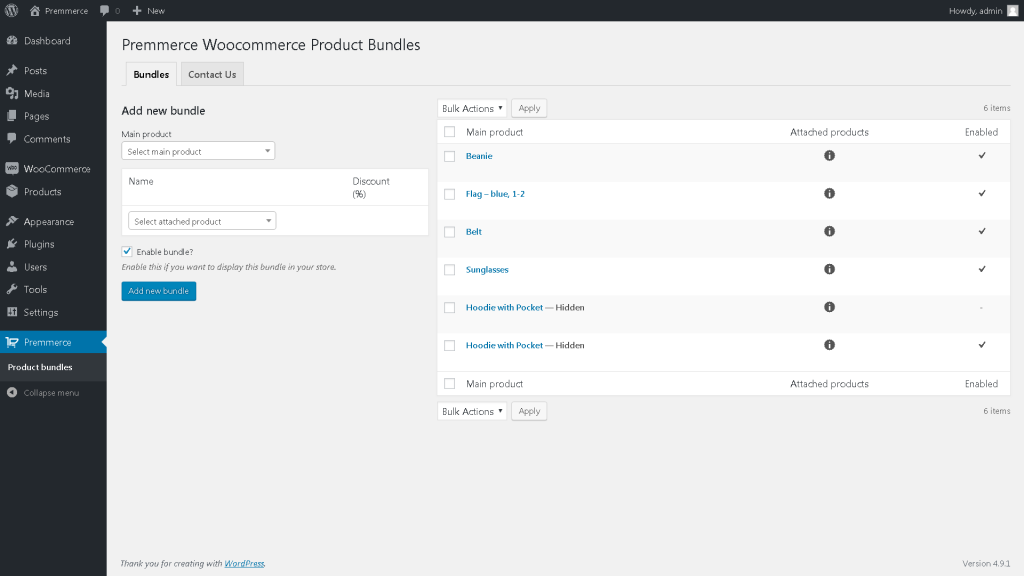 حزم منتجات WooCommerce