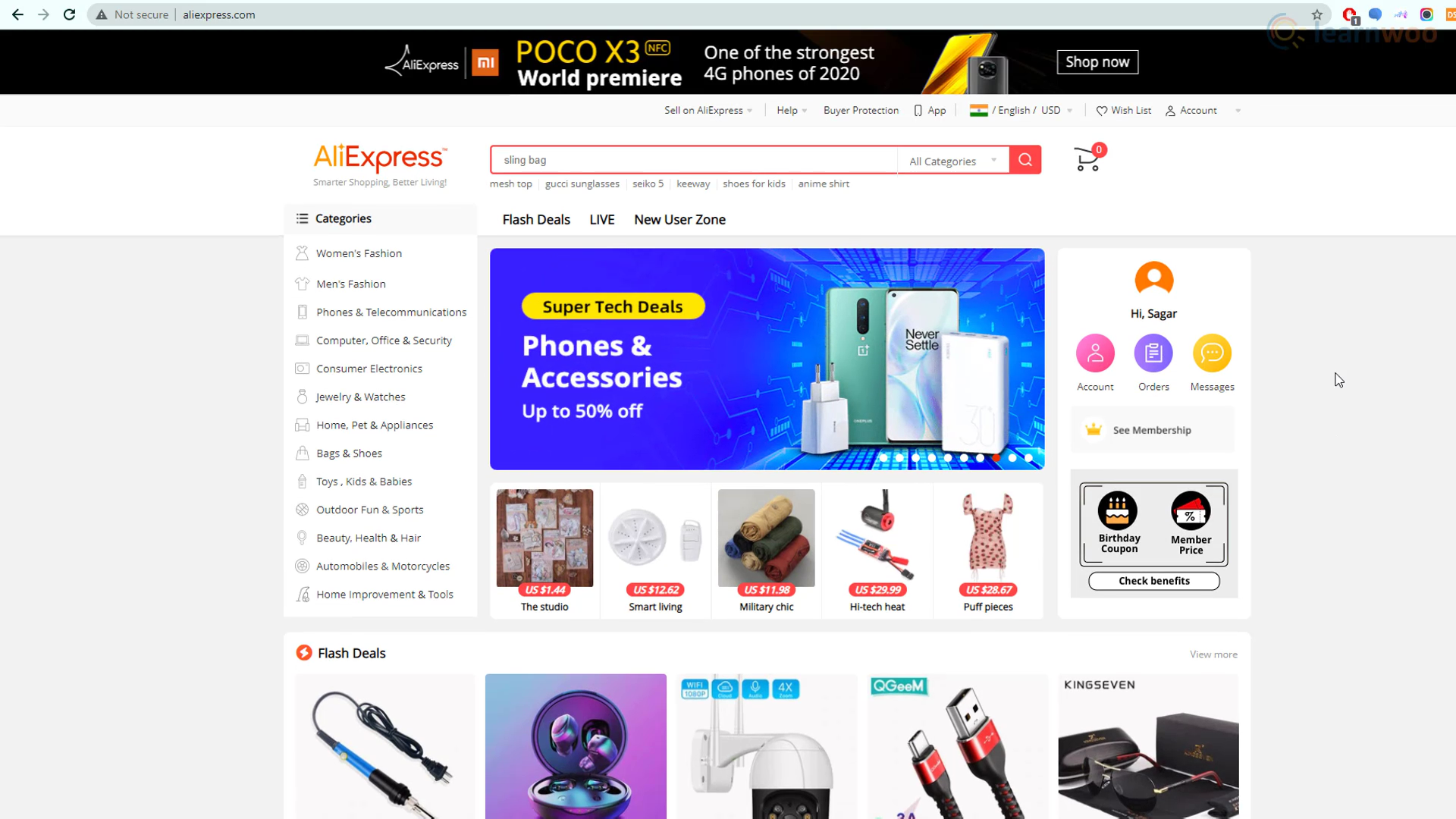situs web AliExpress