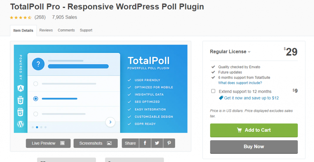 Plugins de sondage WordPress