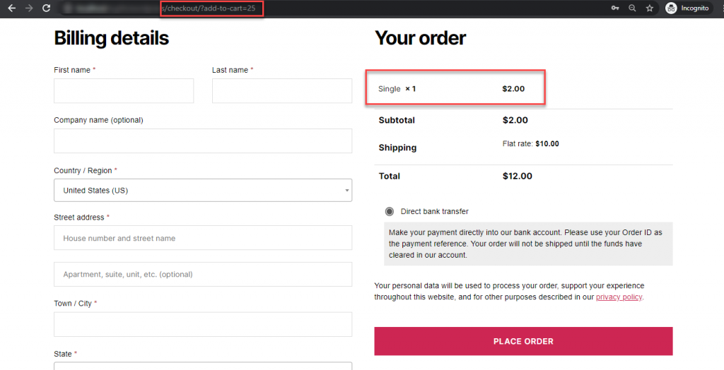 Direkter Checkout-Link für WooCommerce-Produkte