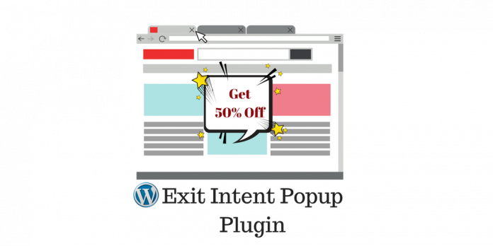 Ieșiți din pluginul pop-up Intent WordPress Exit Intent Popup plugin
