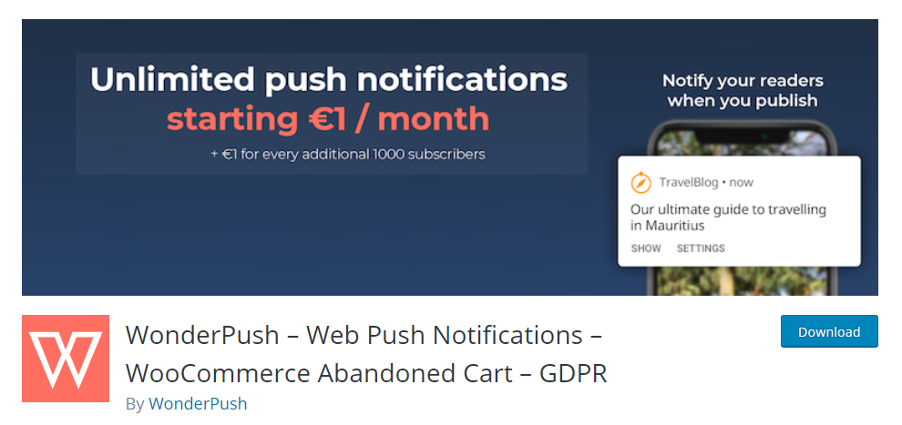 WordPress push bildirimleri eklentileri