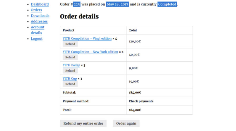 woocommerce geri ödemeleri yönet