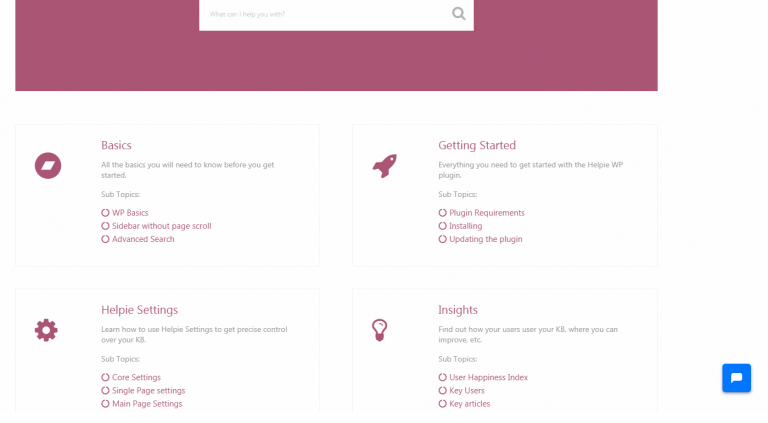 Complemento de la base de conocimientos de Helpie para WordPress