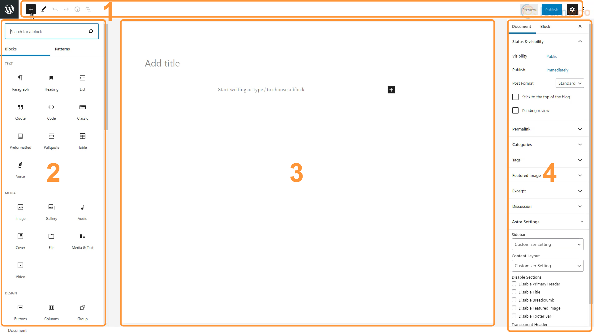 Aspect WordPress Block Editor