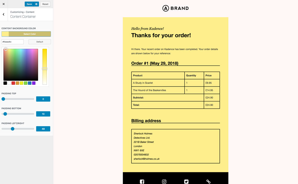 Personalizarea șabloanelor de e-mail WooCommerce