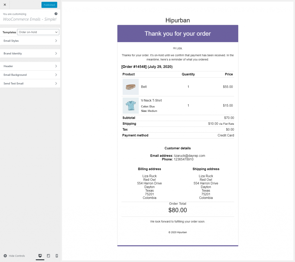 Personalizarea șabloanelor de e-mail WooCommerce