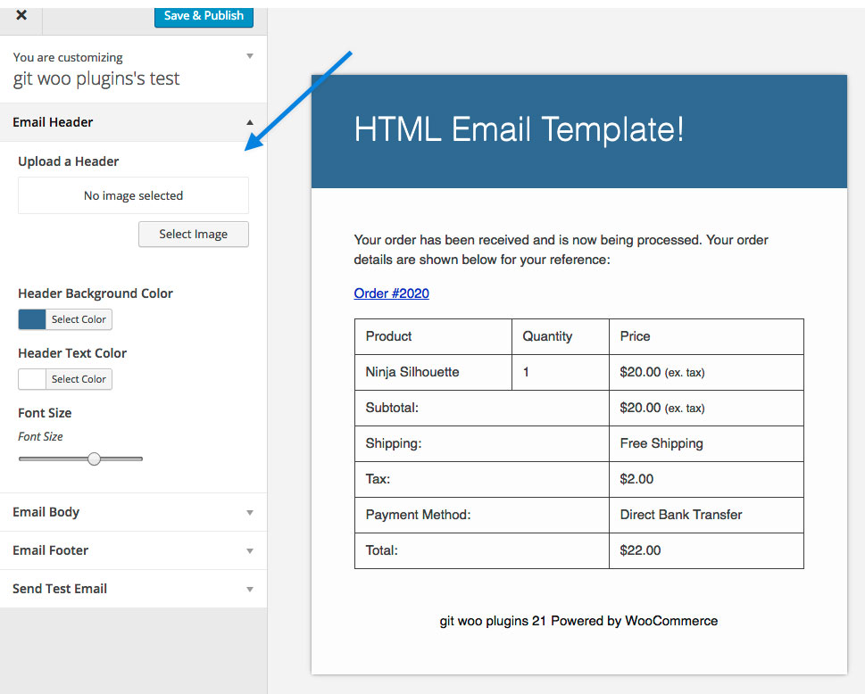 personalizarea șabloanelor de e-mail WooCommerce