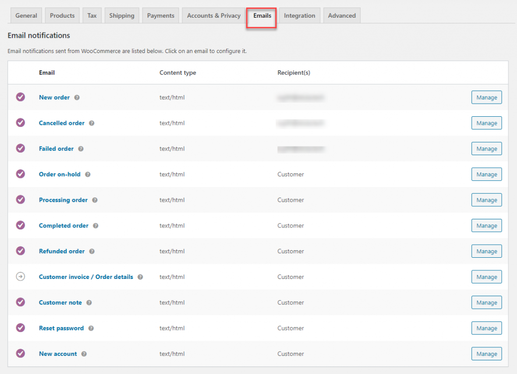 Personalizarea șabloanelor de e-mail WooCommerce