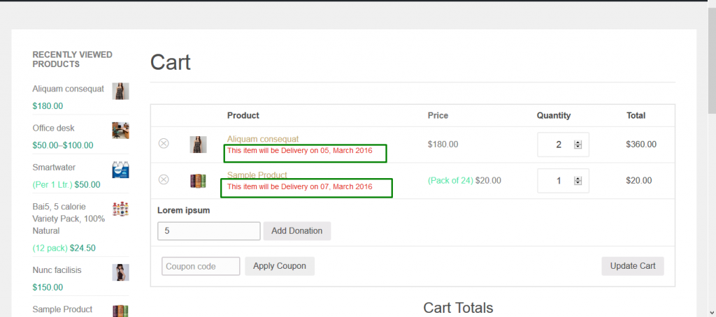 Plugin per la data di consegna stimata di WooCommerce