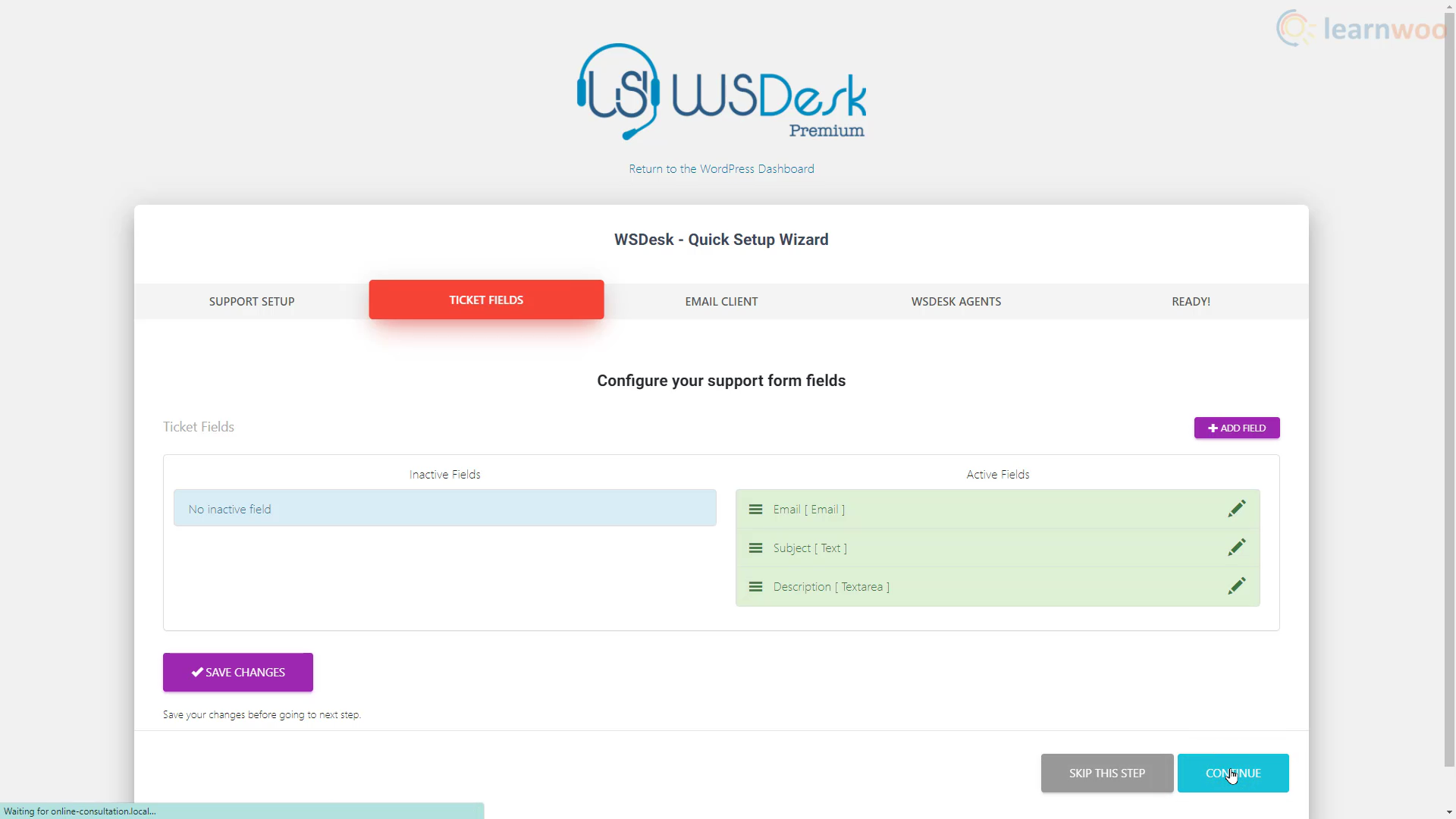 WSDesk-Formularanpassung