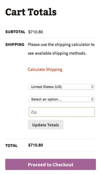 ملحقات حاسبة الشحن WooCommerce