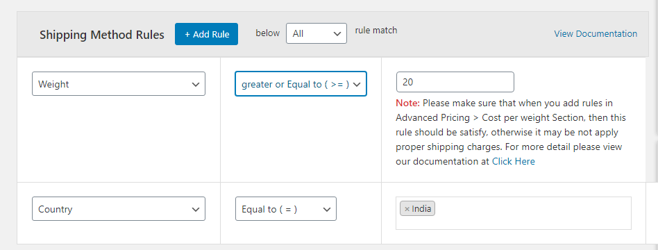 WooCommerce Cart-basierter Versand