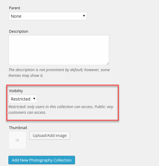 Sito di fotografia WooCommerce