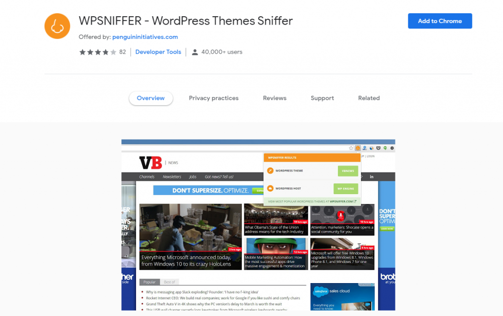WordPressテーマ検出サイト