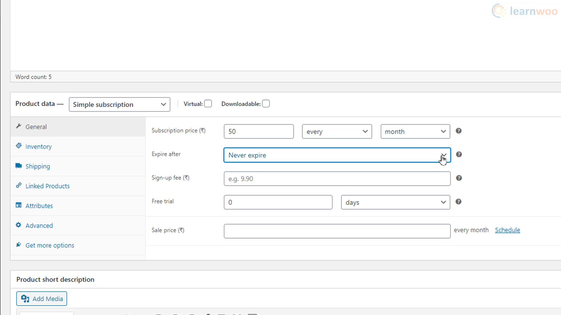 ปลั๊กอินการสมัครสมาชิก WooCommerce เพิ่มผลิตภัณฑ์