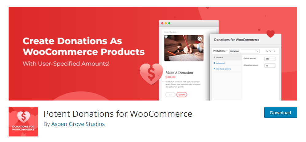 ปลั๊กอินการบริจาค WooCommerce