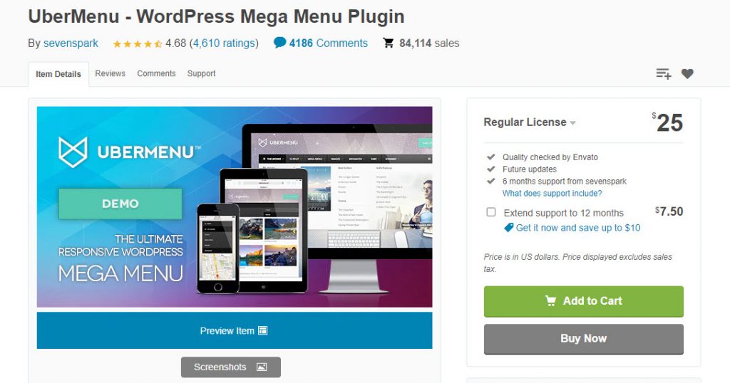 Plugin Menu WordPress