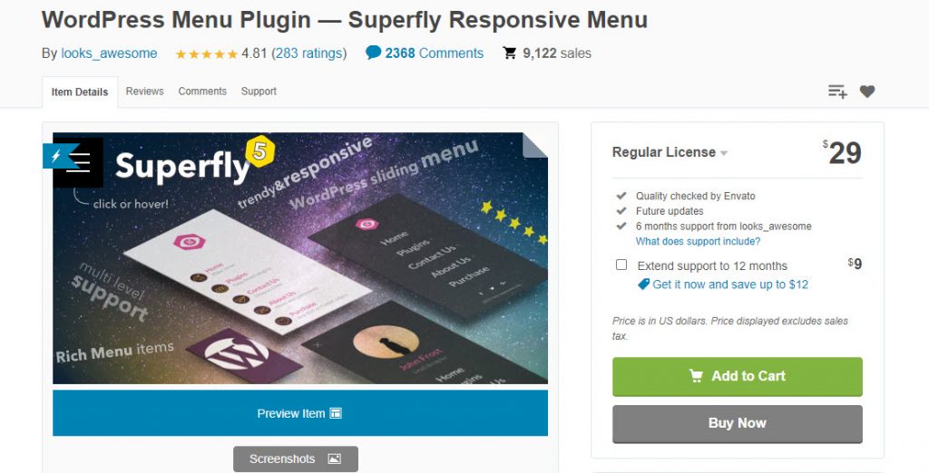 Plugin Menu WordPress