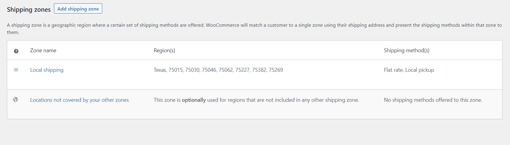 woocommerce การขนส่งแบบหลายไซต์