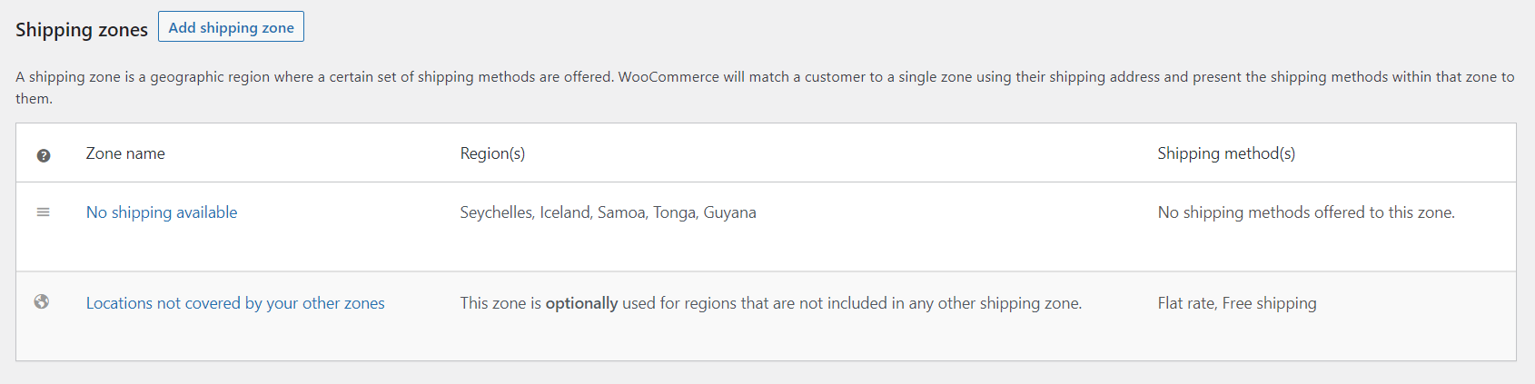 woocommerce การขนส่งแบบหลายไซต์