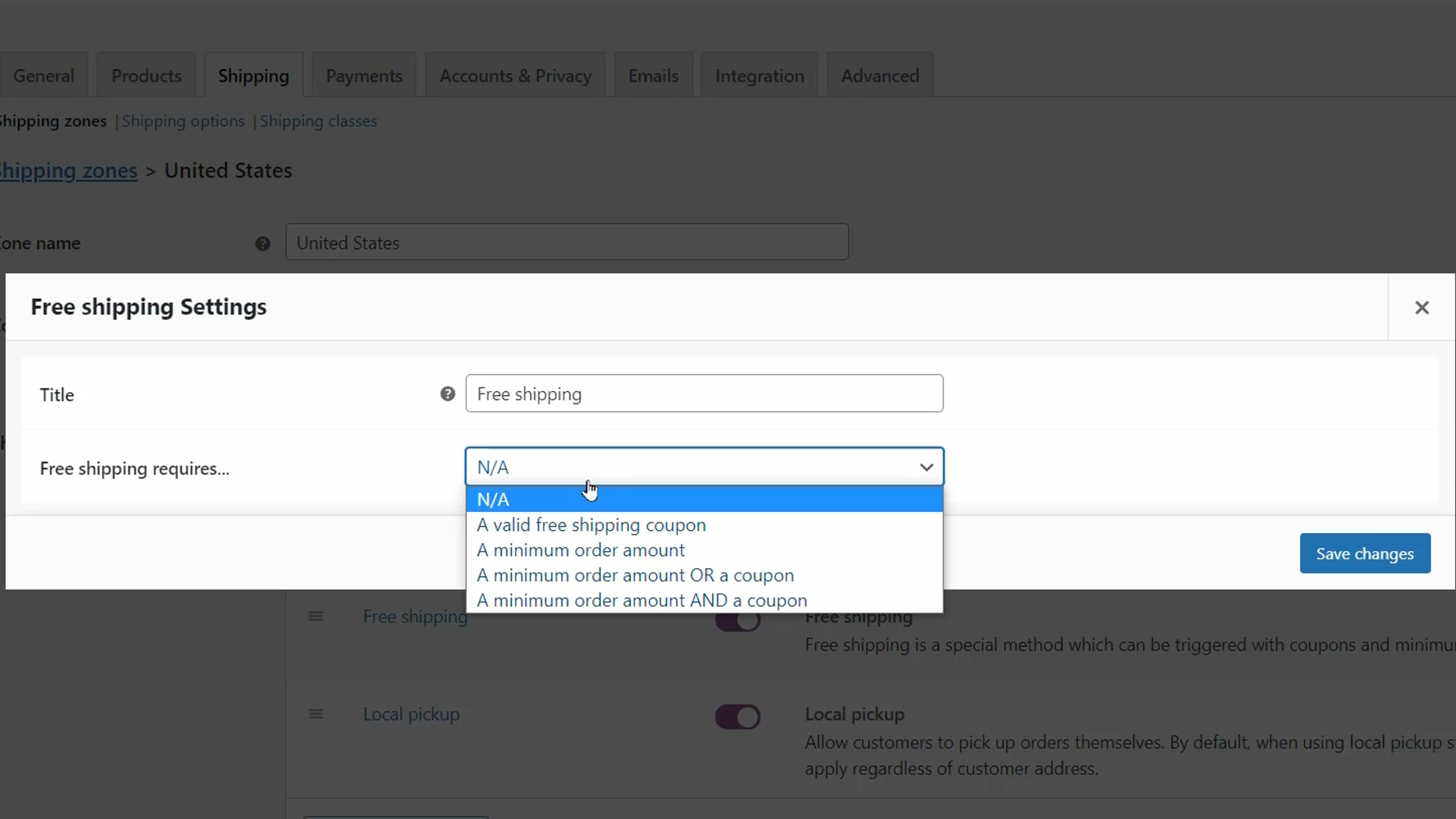 woocommerce ส่งฟรี