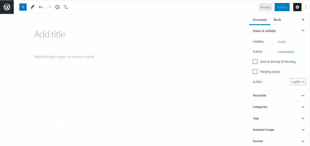 การแก้ไขเนื้อหา WordPress