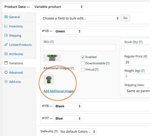 Plugin di variazione del prodotto WooCommerce