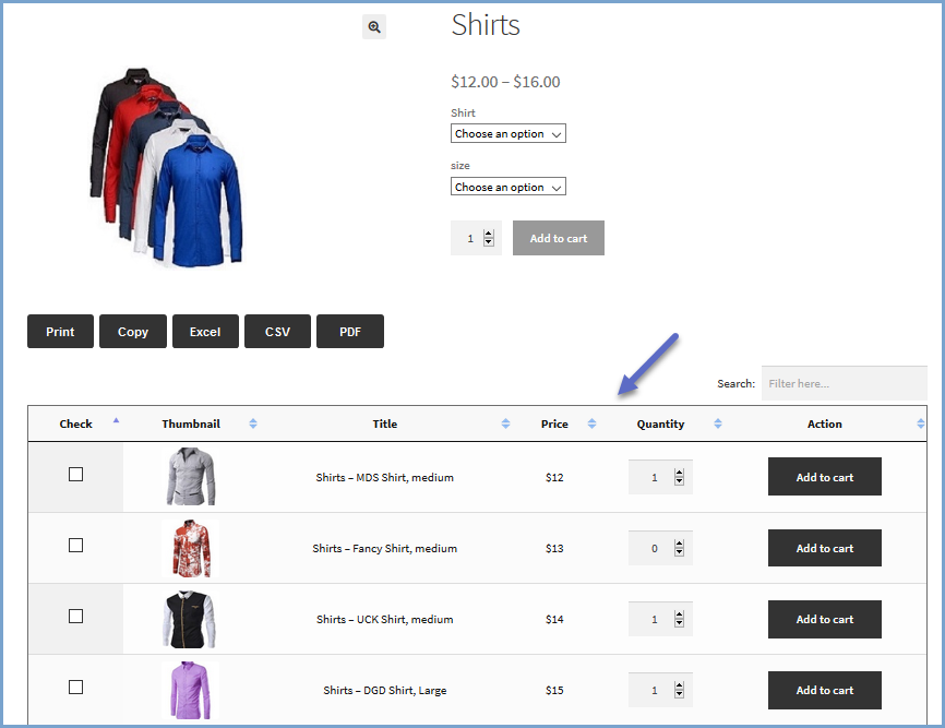 Plugin di variazione del prodotto WooCommerce