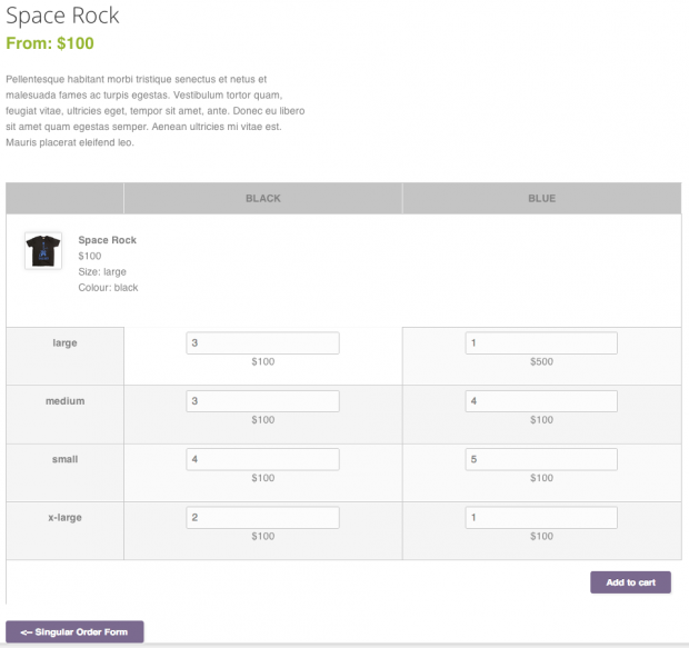Plugin di variazione del prodotto WooCommerce