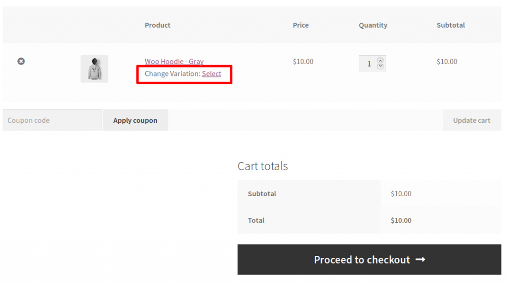 Plugin di variazione del prodotto WooCommerce