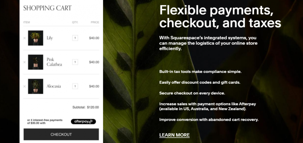 WooCommerce กับ Squarespace