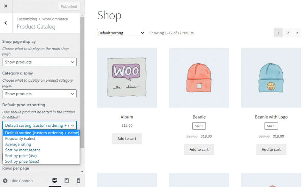 จัดเรียงสินค้าใหม่ใน WooCommerce