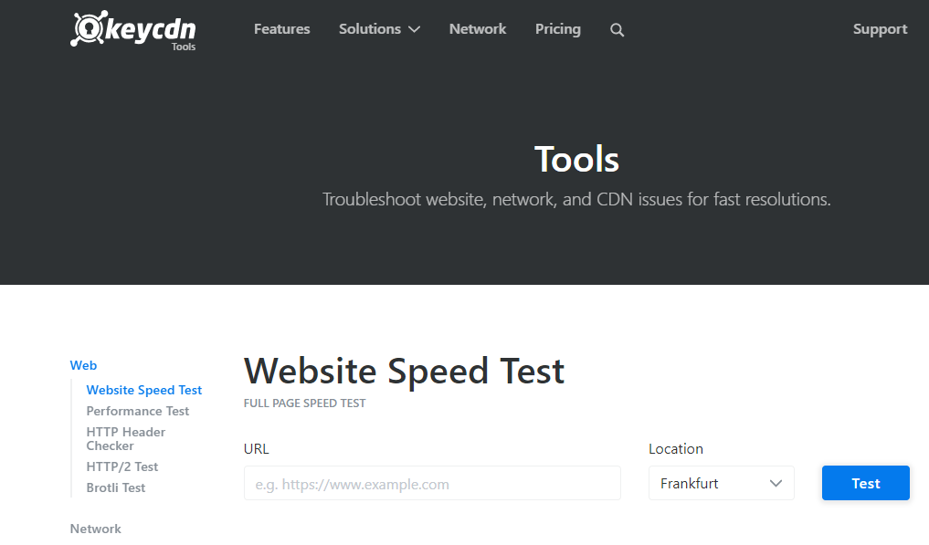 Web Sitesi Hız Testi