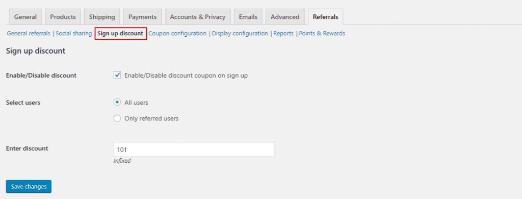 Gestión de código de cupón de WooCommerce