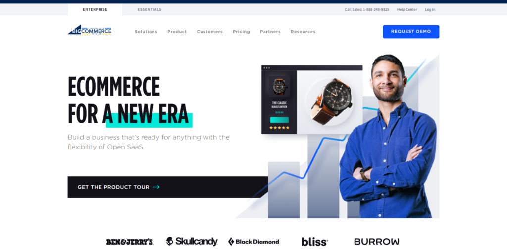 BigCommerce 登陸頁面。