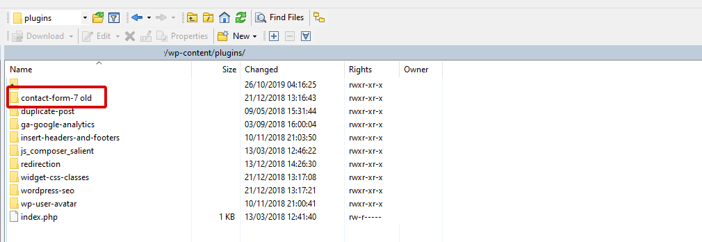 WordPress-Dateien