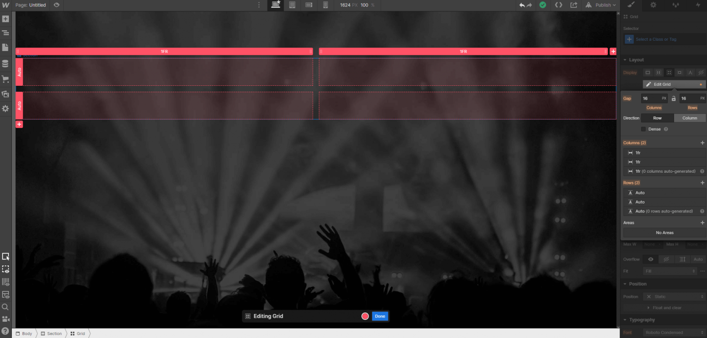Editor de fluxo da Web