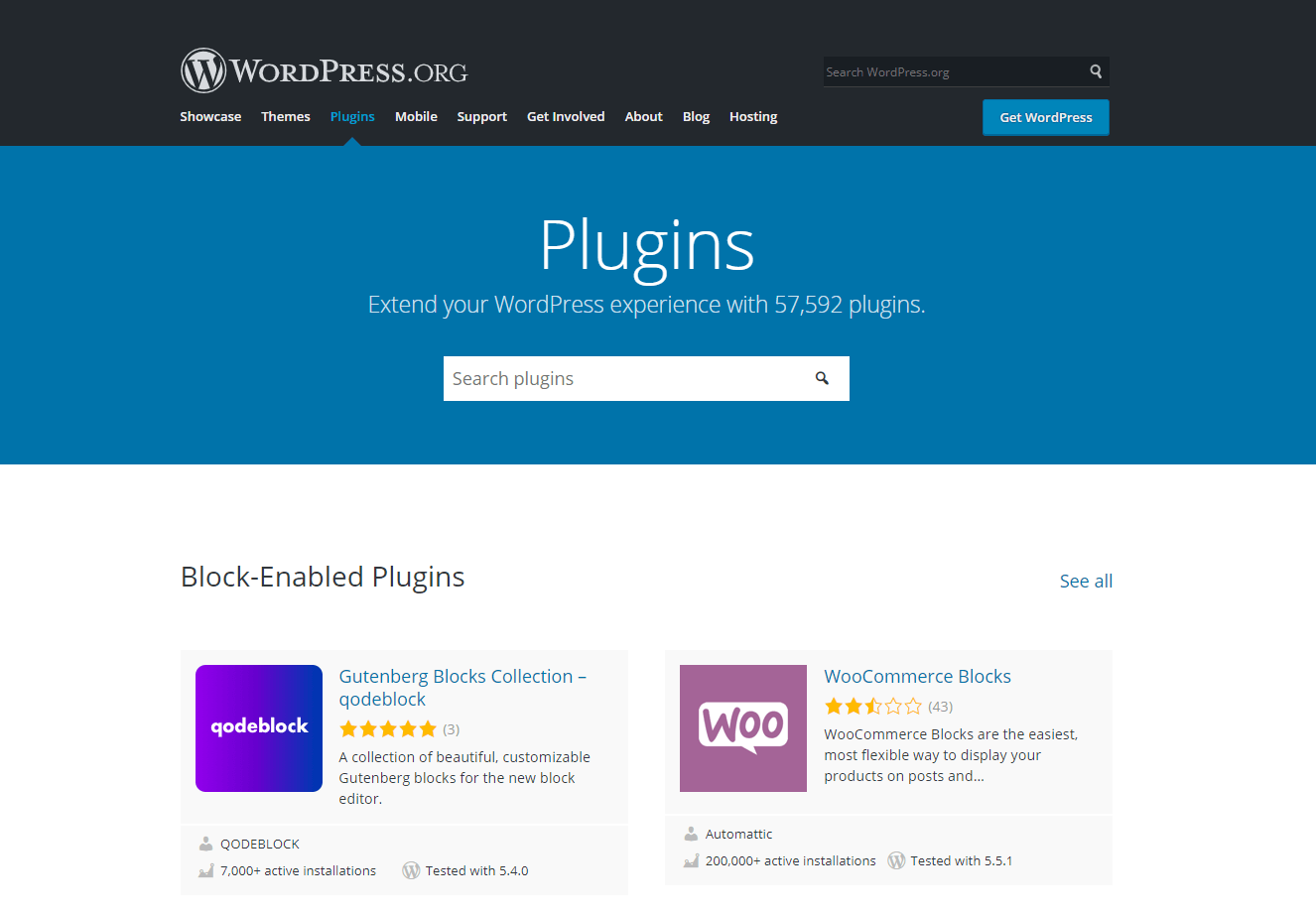 Каталог плагинов WordPress