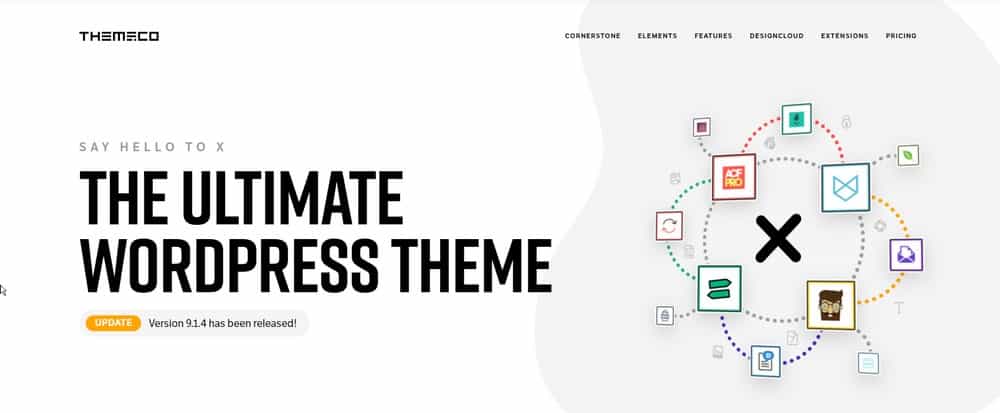 X 主題 WordPress 主頁
