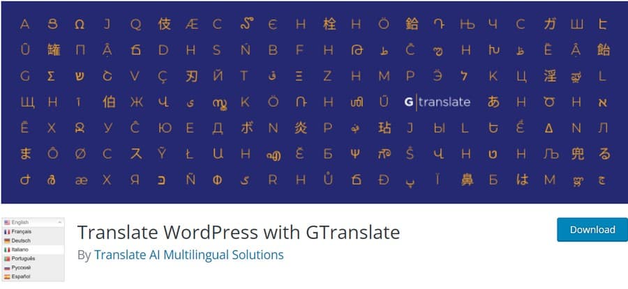 GTranslate Google Traduttore WordPress