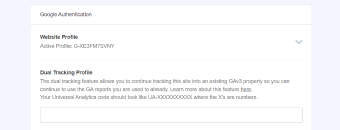 ใส่รหัส UA ของคุณ Enter your UA Code