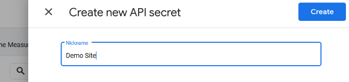 ป้อนชื่อสำหรับ API . ของคุณ Enter a name for your API