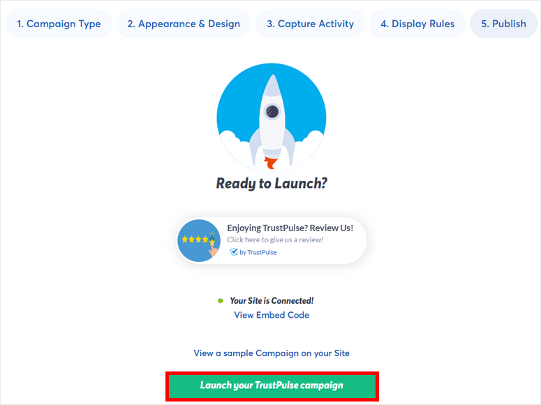 trustpulse 캠페인 시작 - IsItWP - 무료 WordPress 테마 감지기 launch trustpulse campaign