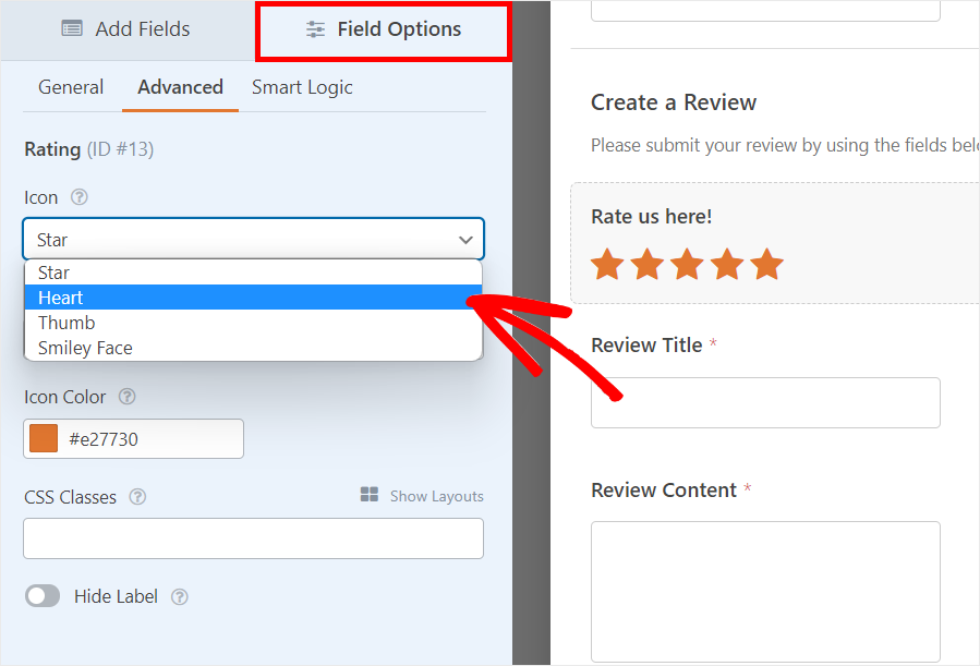 등급 필드 사용자 정의 - IsItWP - 무료 WordPress 테마 감지기 rating field customization