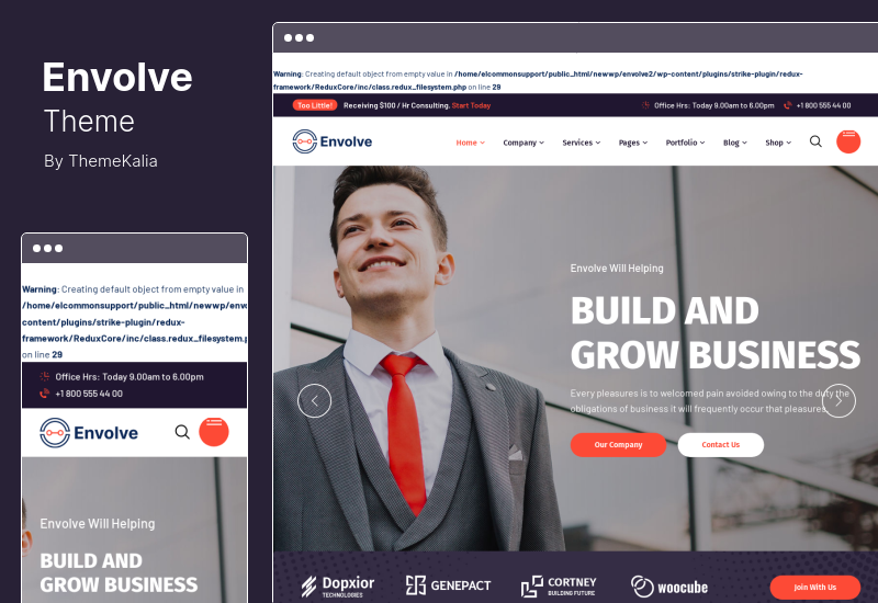Envolve 主題 - 諮詢業務 WordPress 主題
