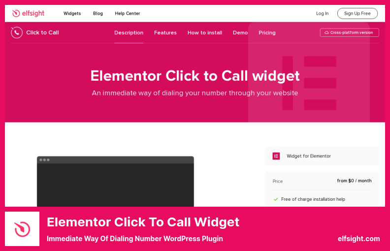 Плагин виджета Elementor Click to Call — немедленный способ набора номера Плагин WordPress