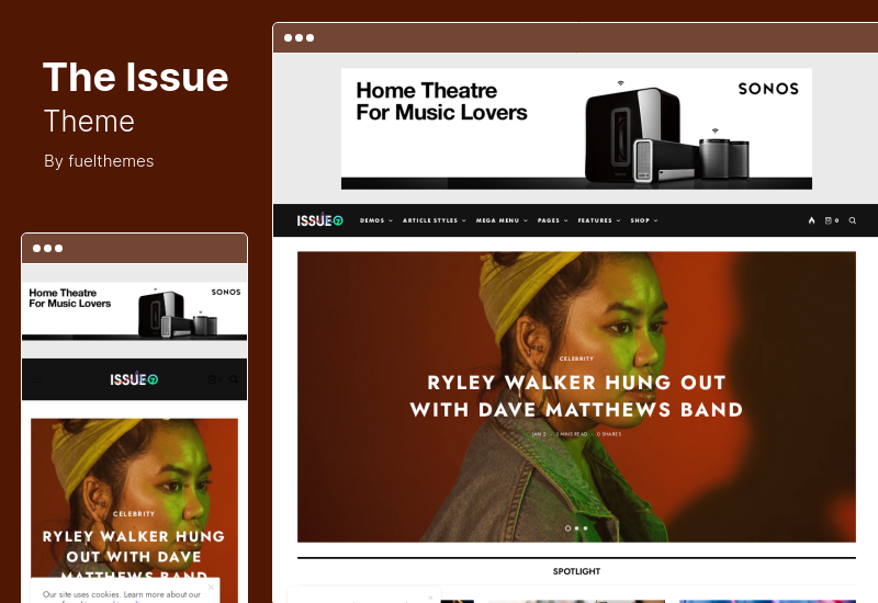 이슈 테마 - Versatile Magazine WordPress 테마